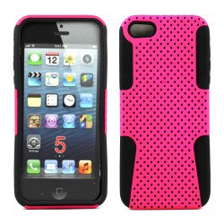 iPhone 5S 5 Mesh Hybrid Case (Pink-Black) iPhone 5S 5 Mesh Hybrid Case (Pink-Black)